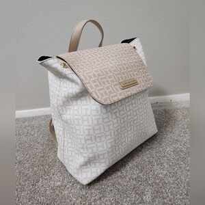 Stylish Beige and White Back Pack